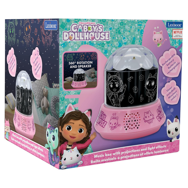 Nachtprojektor mit Lautsprecher Gabby's Dollhouse