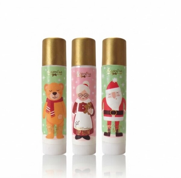 ACCENTRA Sada balzámů na rty Hello Winter Brusinka 3x4 g