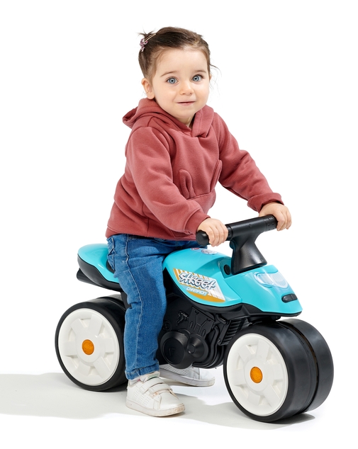 Falk Baby Moto Street Champion s tichými gumenými kolieskami - modré