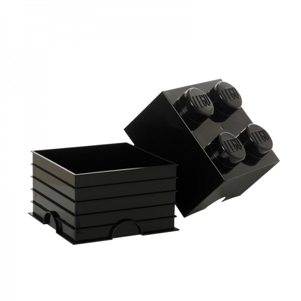LEGO® Aufbewahrungsbox 4 - schwarz 250 x 250 x 180 mm