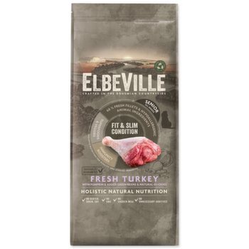 Hrană ELBEVILLE Senior All Breeds Fit and Slim Condition Fresh Turkey 11,4kg