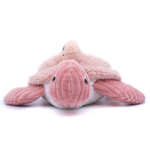 Ptipotos Plüschschildkröte Savenou rosa - Mama mit Baby