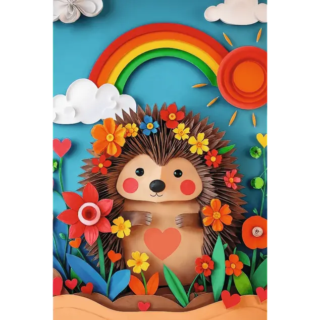 Trefl Puzzle 160 Výročné - Paper Art: Malý ježko