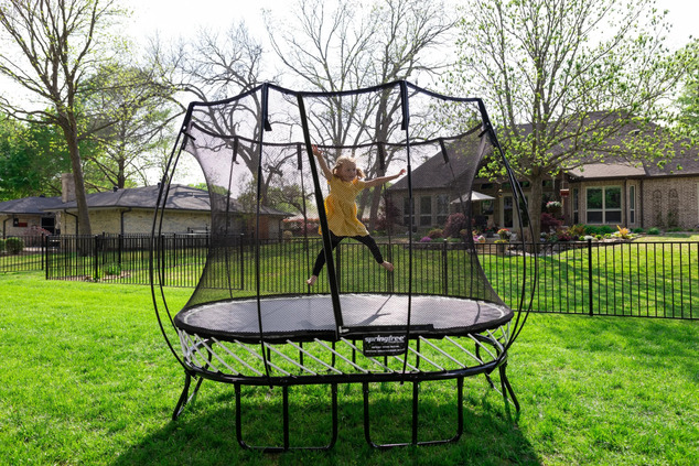 Springfree Trampoline® Compact Oval (O47) Trampolína s ochrannou sieťou, 180 × 275 cm