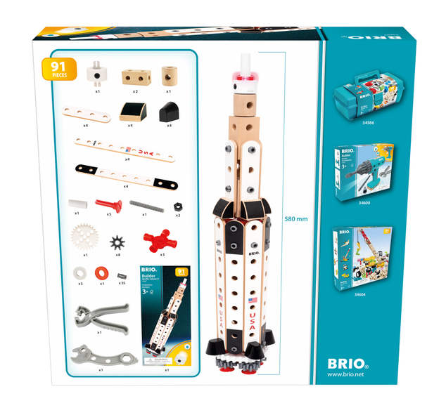 Stavebnica BRIO BUILDER NASA Apollo Saturn V
