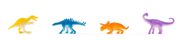 Tierspielfiguren Set in Mega Tube - Dinosaurier, 30 Figuren