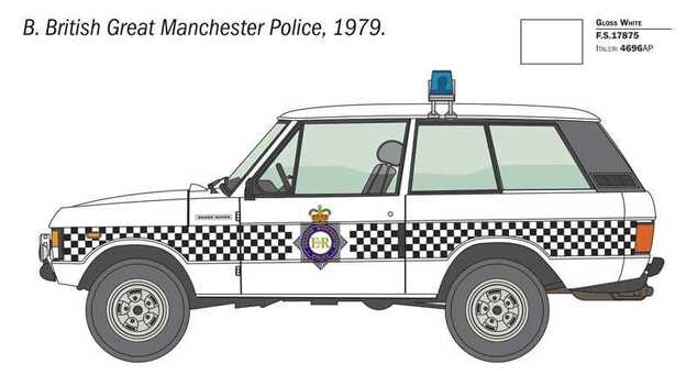 Modellbausatz Auto 93661 - Range Rover Polizei (1:24)
