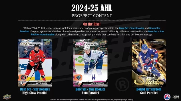 2024-25 Upper Deck AHL Hockey Hobby Balíček