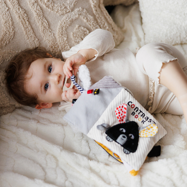 BABYONO Libro sensoriale a contrasto Mouse 0 m+