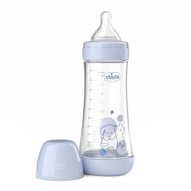 CHICCO Biberón anticólico Perfect5 300 ml niño flujo rápido 4m+
