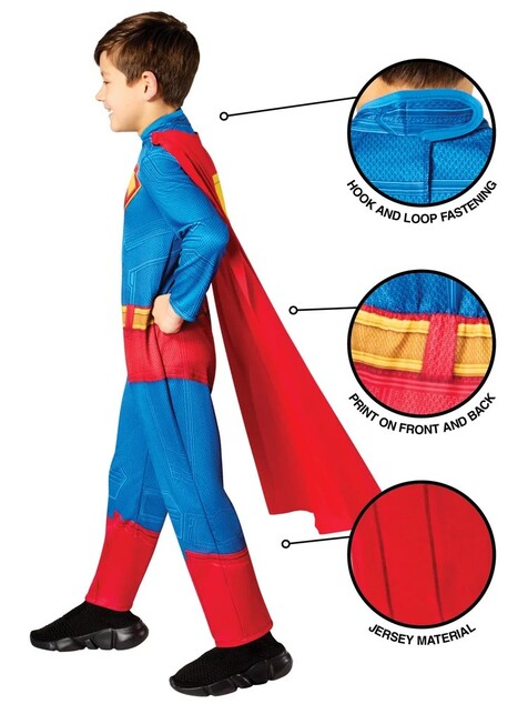 SUPERMAN dětský kostým velikost (122-128cm)