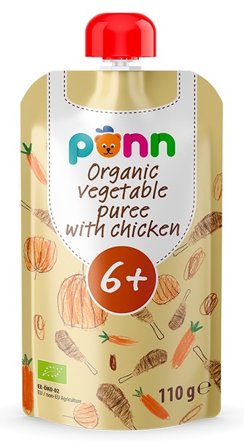 SALVEST Ponn BIO Kuriatko so zeleninovým pyré (110 g)