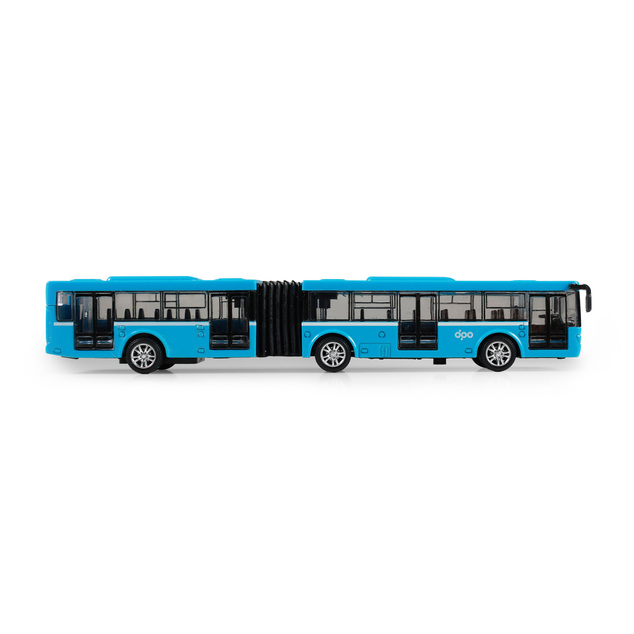 Kovový kĺbový autobus DPO Ostrava modrý 18 cm