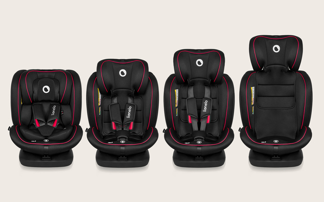 Lionelo Autosedačka Bastiaan i-Size (40-150 cm) Black Red