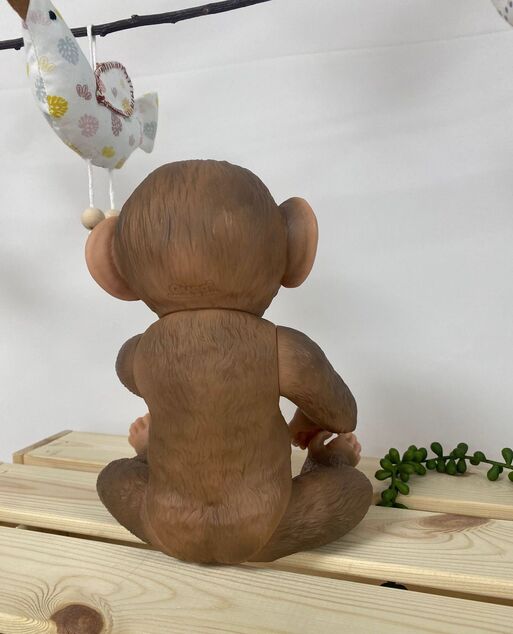 Guca 993 REBORN OPIČKA - realistická opička bábätko s celovinylovým telom - 32 cm