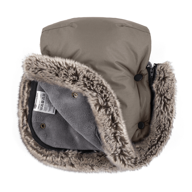 PETITE&amp;MARS Arctic 4v1 téli hálószák + Furry Mocha Mousse kocsira való kesztyű