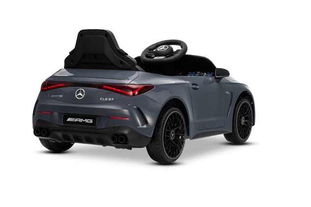 Elektrické autíčko Mercedes CLE 12V s pohonom zadných kolies, sivé, Jednomiestne, Lítiová
