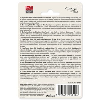 Dog Fantasy Winter Tale Plüsch Rentier mit Quietscher 40cm