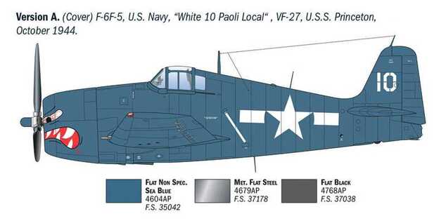 Model Kit repülőgép 91213 - F6F-3/5 Hellcat (1:72)