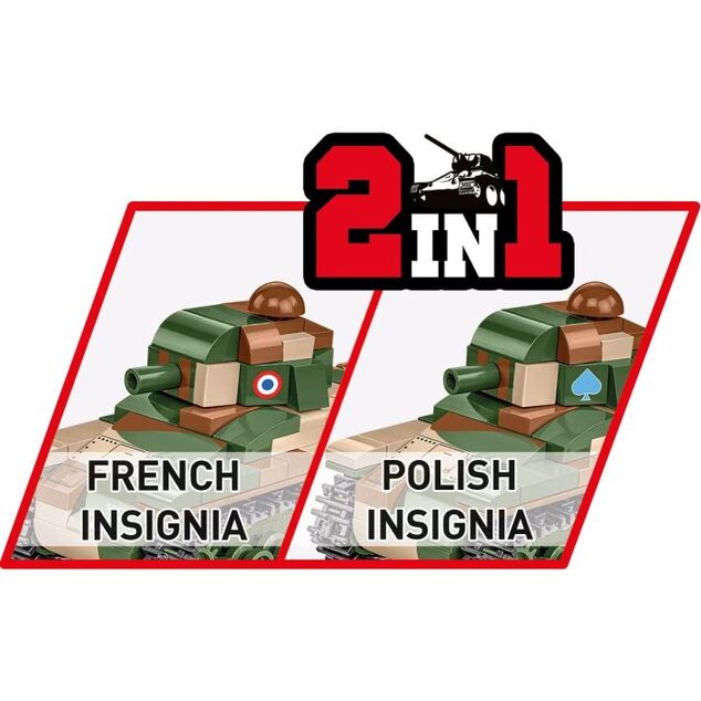 Cobi II WW Renault R-35, PL/FR 2 v 1, 1:48, 258 k