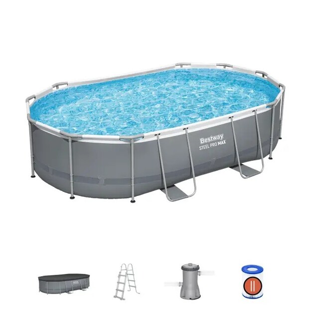 Bestway Bazén s konštrukciou 4,88 x 3,05 x 1,07m kartušová filtrácia