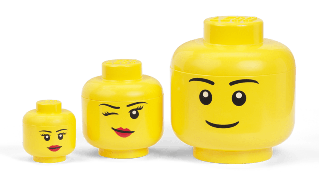 LEGO® úložná hlava (mini) - dievča