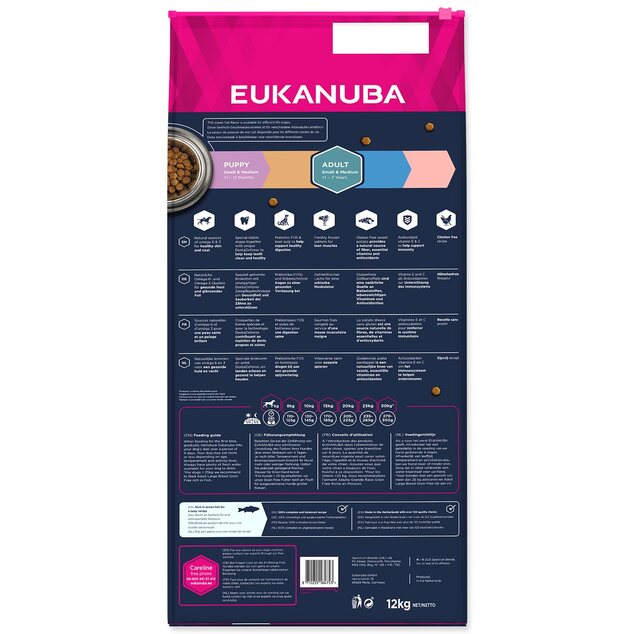 Euk Adult Small &amp; Medium Grain Free OF 12kg