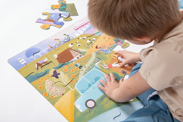 KukiKuk 80052 Veľké puzzle Na výlete