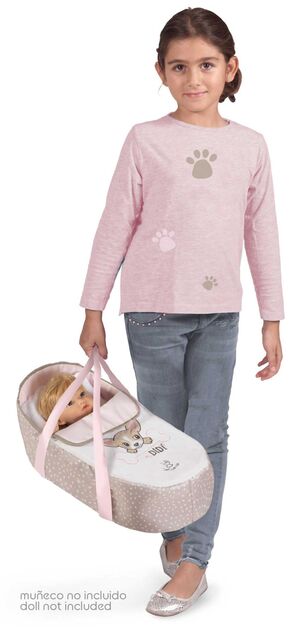 DeCuevas 81643 Klappkinderwagen für Puppen 3 in 1 mit tragbarer Tasche DIDI 2021 - 75 cm