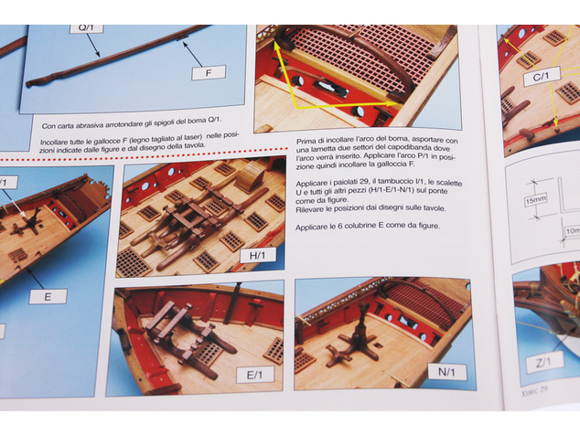 AMATI Sciabecco pirátska loď 1753 1:60 kit