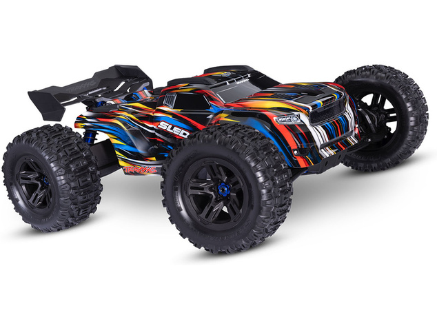 Traxxas Sledge 1:8 RTR červený s belted pneu