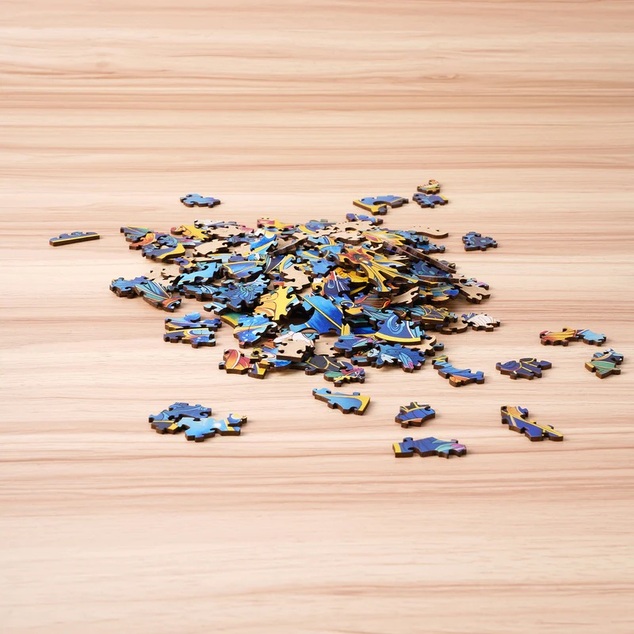 RoboTime Drevené puzzle motýľ Morpho Helena