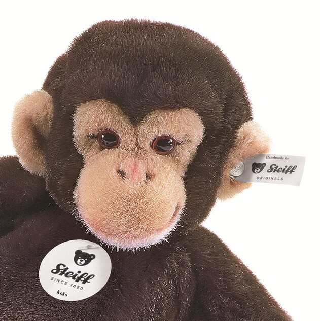 STEIFF Originals Koko chimpanzee, dark brown plyšová hračka
