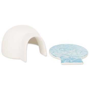 Igloo Trixie s chladicí podložkou pro myši a křečky, keramické 13x9x15cm bílá
