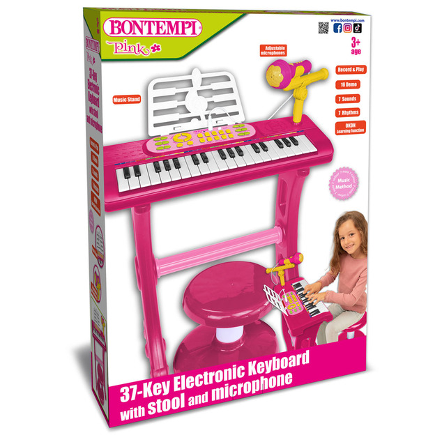 Bontempi Elektronický klavír

 ružový
