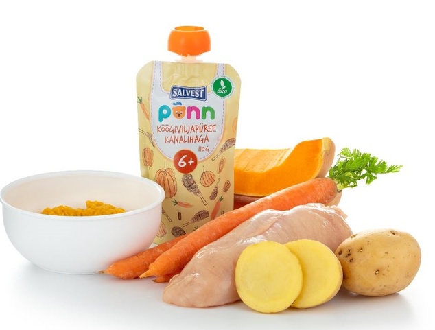 SALVEST Ponn BIO Kuriatko so zeleninovým pyré (110 g)