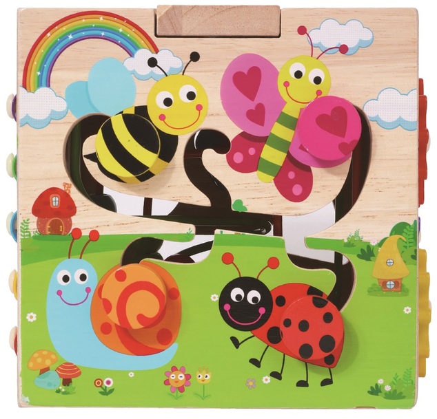 2Kids Toys Cubo motorico con labirinto Animali allegri