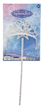 Sada krásy pre princezné korunka + palička 34cm