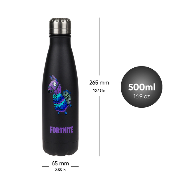 BAAGL Thermoflasche mit Metallverschluss Fortnite Llama, 500 ml