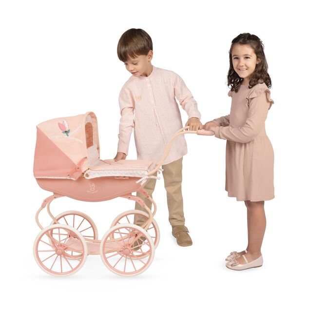 DeCuevas 87074 Kočík pre bábiky hlboký Tulipe 2025 - 68 cm