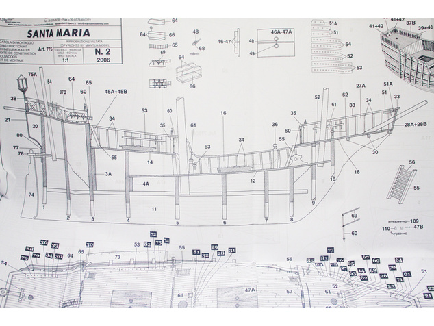 Mantua Model Santa Maria 1:50 kit