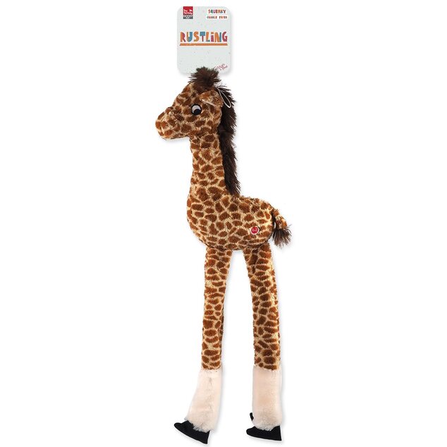 Giocattolo Dog Fantasy Jumbo giraffa sonagliante e frusciante 87cm