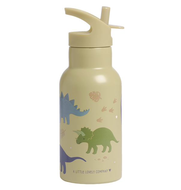 A Little Lovely Company - nerezová fľaša na pitie, 350 ml - dinosaury
