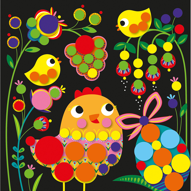 Janod My arts&amp;crafts Kreativset Runde Aufkleber