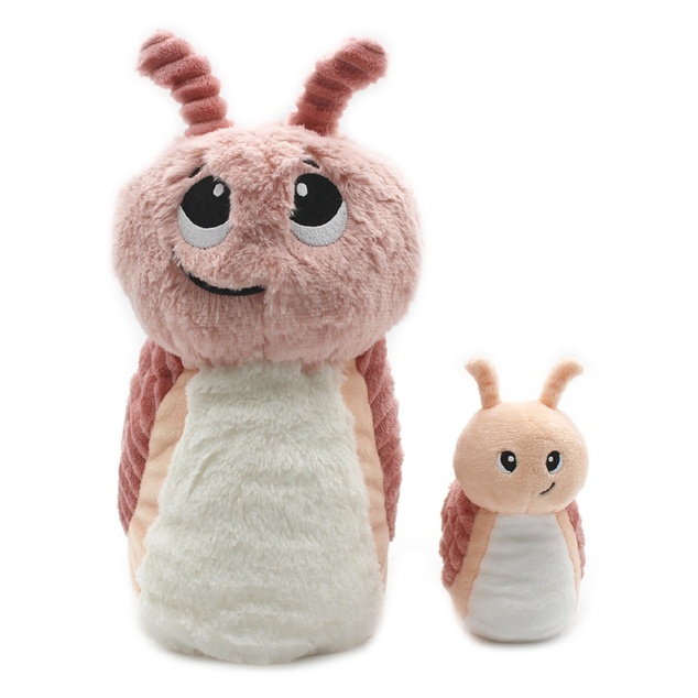 Ptipotos Plüschschnecke Speedou rosa - Mama mit Baby