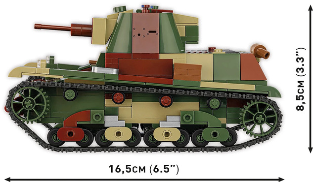 Cobi 2661 Poľský ľahký tank 7TP  - World War II 1:28