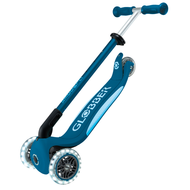 Globber detská skladacia kolobežka Elite Lights Deep Blue