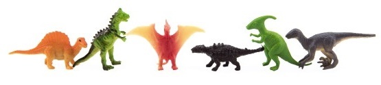 Zvieratká dinosaury mini plast 6-7cm 12ks v sáčku
