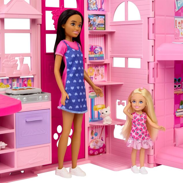 Mattel Barbie Hétvégi babaház, készlet babával