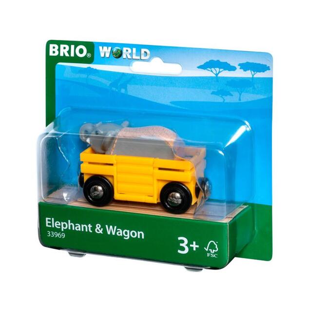 Brio Wagon und Elefant